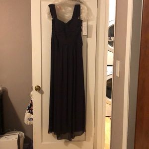 Gorgeous plum floor length gown